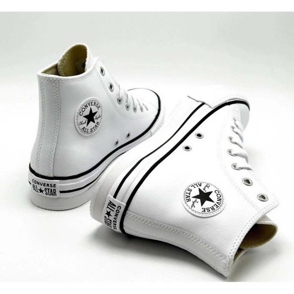 NEW Converse Chuck Taylor All Star Lift Hi Canvas Shoes 560846F White Women's 10 - Picture 2 of 11
